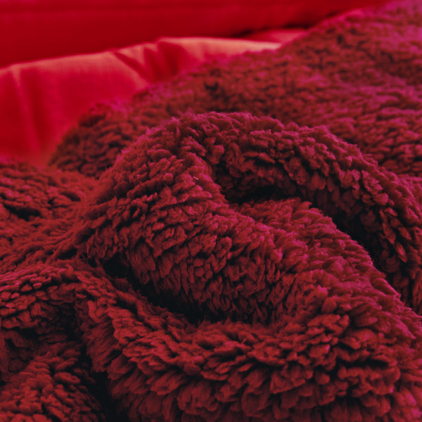 Everly Quinn Twin Size Sherpa Fleece Blanket with Pillow Shams Wayfair